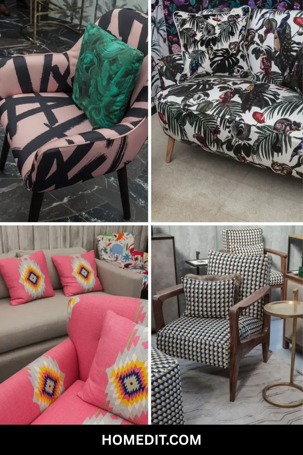 Model preia mobilierul: De la cushions la canapea și scaune