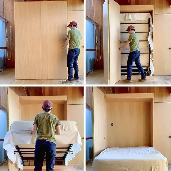 Murphy Bed Makeover în Sea Ranch Condo