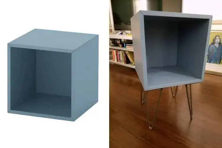 Transformă cutii simple în mese de noapte elegante