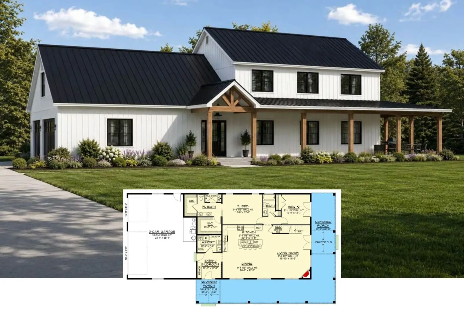 Planul Callister: casă modernă cu 7 dormitoare și cameră bonus
