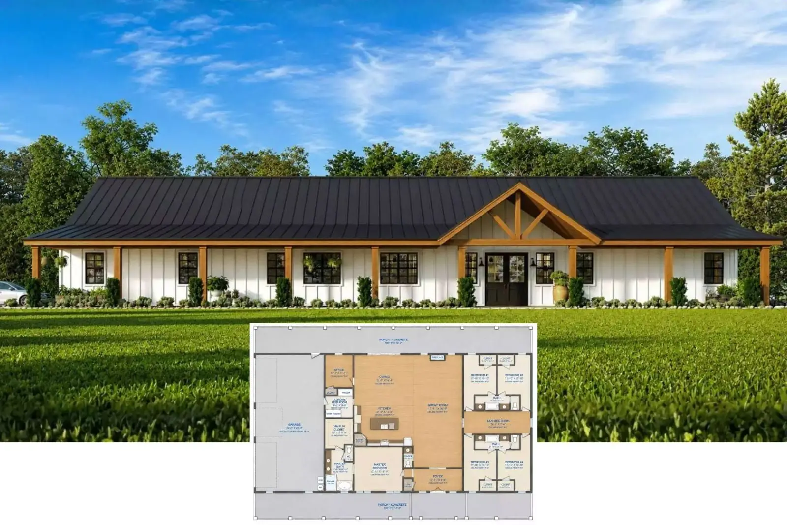 Knowle Lane: barndominium cu 5 dormitoare și garaj pentru 5 mașini